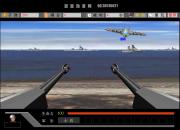 搶灘登陸戰-抢滩登陆战-玩家控制的是畫面近端的一個自由炮臺，目的是防止敵方軍隊登陸到海岸上。移動滑鼠可以控制畫面上的準星，按下左鍵即為開火。
